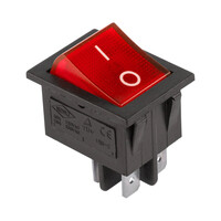 DM-0008B . Διακόπτης ON-OFF 15A 250V Κόκκινος