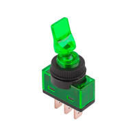DM-0016D . Διακόπτης ON-OFF με λαμπάκι 20A 12VDC Πράσινος
