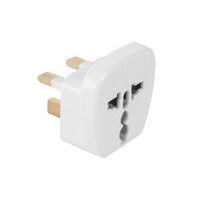 DM-0565F . Αντάπτορας UK σε Universal Λευκός