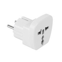 DM-0566F . Αντάπτορας EU σε Universal Λευκός