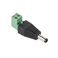 DM-0641-L . Φις Τροφοδοσιας DC 2.5/5.5 με Κλέμα Γωνία Θυλικό