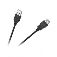 DM-4013-1.5 . Προέκταση USB A/A M/F 1.5m Μαύρο Cabletech