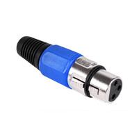 DM-0055C . Βύσμα μικροφώνου μπλε (θηλυκό)