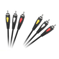 DM-4002-1.8 . Καλώδιο 3RCA-3RCA 1.8m Eco-Line CableTech