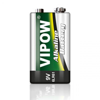 BAT0062B . Αλκαλική μπαταρία 9V 6LR61 VIPOW