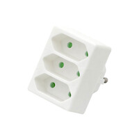 DM-9752 . Ταφ 220V R-3 με 3 πρίζες χωρίς γείωση