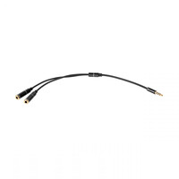 KOM0907 . Splitter 3.5mm 4-pin - 2x 3.5mm stereo M/F 20CM