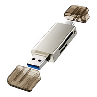 CABLETIME card reader CT-ACMCD2-ZG για SD & micro SD, USB 3.0, 5Gbps, γκρι