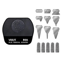 BEST εργαλείο αφαίρεσης κόλλας VBST-80B με 9x λεπίδες & 5x finger sleeves, για επισκευές κινητών