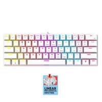 ARMAGGEDDON MECHANICAL HOT-SWAP KEYBOARD 12FX BACKLIGHT RED SWITCH MKA-7C 2024 WHITE LINEAR