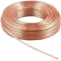 FTT12-010 ΚΑΛΩΔΙΟ TELEWIRE ΗΧΕΙΩΝ  ΔΙΑΦΑΝΟ 2 Χ 0.75mm ΚΑΘΑΡΟΣ ΧΑΛΚΟΣ (5METΡΑ)