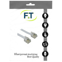 FTT16-303 WHITE Τηλεφ. καλωδίωση 5m