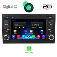 DIGITAL IQ X1050_GPS (7'' DECK).      MULTIMEDIA OEM AUDI A4 mod. 2002-2008
ANDROID 11  R
CPU: CORTEX  A7  1.3Ghz | Quad Core
RAM DDR3: 2GB | NAND FLASH: 32GB

SUPPORTS STEERING WHEEL COMMANDS
BOSE with CANBUS