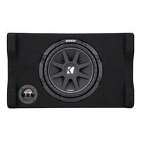 Kicker Down-Firing 10" Comp 4-Ohm Enclosure (48CDF104)