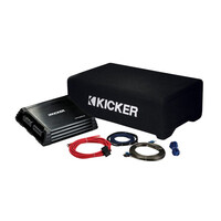 Kicker 12″ KickPack Slim Downfiring Subwoofer Combo (49KKPDF212)