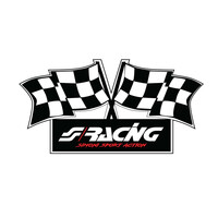SRSCS/F . ΑΥΤΟΚΟΛΛΗΤΟ ''FLAG'' 100x50mm  ​SIMONI RACING - 1 TEM.