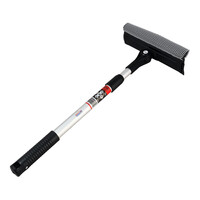 HEYNER καθαριστής τζαμιών 407300, τηλεσκοπικός έως 80cm, ασημί/μαύρος