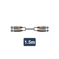 2XF-2XM150 Καλώδιο Ήχου 2 x XLR Female - 2 x XLR Male 1.5m (Τεμάχιο)