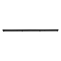 GLOBOSTAR® WALLBASE 77525 Γραμμική Μεταλλική Ροζέτα για Κρέμαση 4 Φωτιστικών - Μαύρο - Μ120 x Π5 x Υ2cm