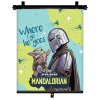 S59383/AM ΚΟΥΡΤΙΝΑΚΙ ΗΛΙΟΠΡΟΣΤΑΣΙΑΣ ΣΕ ΡΟΛΟ THE MANDALORIAN 36x45cm ΓΙΑ ΠΛΑΙΝΟ ΤΖΑΜΙ/ΠΙΣΩ ΠΑΡΜΠΡΙΖ AMIO - 1 Τεμ.