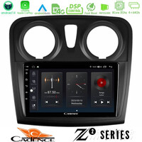 Cadence z2 Series 8core Android14 4+64gb  Dacia Sandero/dokker 2014-2020 Navigation Multimedia Tablet 9" με Carplay & Android Auto u-z2-Dc0621