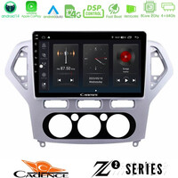 Cadence z2 Series 8core Android14 4+64gb  Ford Mondeo 2007-2010 Manual a/c Navigation Multimedia Tablet 10" με Carplay & Android Auto u-z2-Fd0919