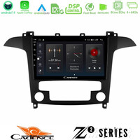 Cadence z2 Series 8core Android14 4+64gb  Ford s-max 2006-2012 Navigation Multimedia Tablet 9" με Carplay & Android Auto u-z2-Fd409