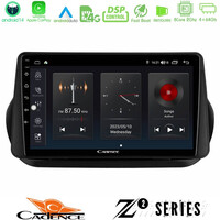 Cadence z2 Series 8core Android14 4+64gb  Fiat Fiorino/citroen Nemo/peugeot Bipper Navigation Multimedia Tablet 9" με Carplay & Android Auto u-z2-Ft1025