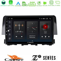 Cadence z2 Series 8core Android14 4+64gb  Honda Civic 2016-2020 Navigation Multimedia Tablet 9" με Carplay & Android Auto u-z2-Hd0058