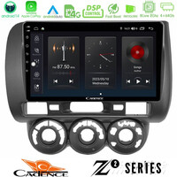 Cadence z2 Series 8core Android14 4+64gb  Honda Jazz 2002-2008 (Manual A/c) Navigation Multimedia Tablet 9" με Carplay & Android Auto u-z2-Hd0589