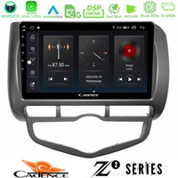 Cadence z2 Series 8core Android14 4+64gb  Honda Jazz 2002-2008 (Auto A/c) Navigation Multimedia Tablet 9" με Carplay & Android Auto u-z2-Hd0893