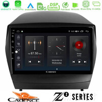 Cadence z2 Series 8core Android14 4+64gb  Hyundai Ix35 Auto a/c Navigation Multimedia Tablet 9" με Carplay & Android Auto u-z2-Hy0029