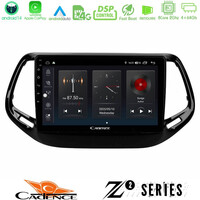 Cadence z2 Series 8core Android14 4+64gb  Jeep Compass 2017> Navigation Multimedia Tablet 10" με Carplay & Android Auto u-z2-Jp0143