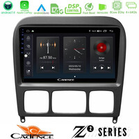 Cadence z2 Series 8core Android14 4+64gb  Mercedes s Class 1999-2004 (W220) Navigation Multimedia Tablet 9" με Carplay & Android Auto u-z2-Mb0765b