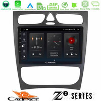 Cadence z2 Series 8core Android14 4+64gb  Mercedes c Class (W203) Navigation Multimedia Tablet 9" με Carplay & Android Auto u-z2-Mb0925