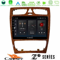 Cadence z2 Series 8core Android14 4+64gb  Mercedes c Class (W203) Navigation Multimedia Tablet 9" (Wooden Style) με Carplay & Android Auto u-z2-Mb0925w