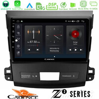 Cadence z2 Series 8core Android14 4+64gb  Mitsubishi Outlander/citroen c-Crosser/peugeot 4007 Navigation Multimedia Tablet 9" με Carplay & Android Auto u-z2-Mt662