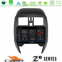 Cadence z2 Series 8core Android14 4+64gb  Nissan Micra 2013-2016 Navigation Multimedia Tablet 9"  με Carplay & Android Auto u-z2-Ns1065