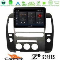 Cadence z2 Series 8core Android14 4+64gb   Nissan Navara d40 2006-2012 (με Εργ.οθόνη) Navigation Multimedia Tablet 9" με Carplay & Android Auto u-z2-Ns1340