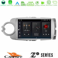 Cadence z2 Series 8core Android14 4+64gb  Toyota Yaris Navigation Multimedia Tablet 9" (Μαύρο Χρώμα) με Carplay & Android Auto u-z2-Ty0635