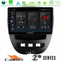 Cadence z2 Series 8core Android14 4+64gb  Toyota Aygo/citroen C1/peugeot 107 Navigation Multimedia Tablet 10" με Carplay & Android Auto u-z2-Ty0866