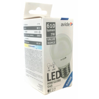 ΛΑΜΠΑ LED AVIDE 7W Ε27 6400Κ MINI GLOBE (AV-921266)