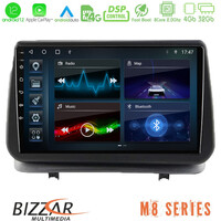 Bizzar m8 Series Renault Clio 2005-2012 8core Android12 4+32gb Navigation Multimedia Tablet 9&quot; u-m8-Rn0003