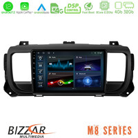 Bizzar m8 Series Citroen/peugeot/opel/toyota 8core Android12 4+32gb Navigation Multimedia Tablet 9&quot; u-m8-Pg0950