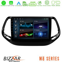 Bizzar m8 Series Jeep Compass 2017&gt; 8core Android12 4+32gb Navigation Multimedia Tablet 10&quot; u-m8-Jp0143