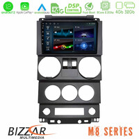 Bizzar m8 Series Jeep Wrangler 2door 2008-2010 8core Android12 4+32gb Navigation Multimedia Tablet 9&quot; u-m8-Jp022n