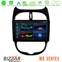 Bizzar m8 Series Peugeot 206 8core Android12 4+32gb Navigation Multimedia Tablet 9&quot; u-m8-Pg0540