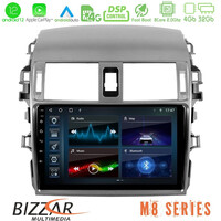 Bizzar m8 Series Toyota Corolla 2008-2010 8core Android12 4+32gb Navigation Multimedia Tablet 9&quot; u-m8-Ty0144