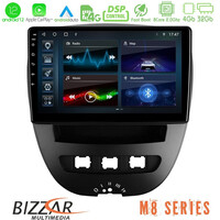 Bizzar m8 Series Toyota Aygo/citroen C1/peugeot 107 8core Android12 4+32gb Navigation Multimedia Tablet 10&quot; u-m8-Ty0866