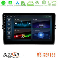 Bizzar m8 Series Toyota Auris 8core Android12 4+32gb Navigation Multimedia Tablet 10&quot; u-m8-Ty472